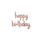 Orca Happy Birthday Yazılı Metalik Folyo Balon