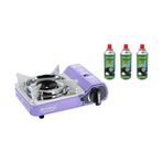 Orcamp CK-506 227 gr 3 Adet Tekli Mini Portatif Ocak Plastik Çantalı Kartuş Gaz