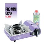 Orcamp Mini Mor Çantalı Kamp Ocağı Hafif Taşıma 1,5 kg Güvenli Gaz Stop Özelliği ile
