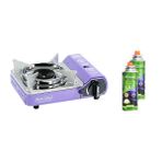 Orcamp Tekli Mini Portatif Ocak Mor+2 Adet Kartuş Kts-227 Orc-014-E2