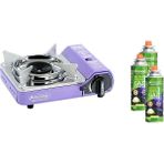 Orcamp Tekli Mini Portatif Ocak Mor+3 Adet Kartuş Kts-227 Orc-014-E3