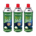 Orcamp Valfli Gaz Ocak Kartuşu 3' lü Set 227 Gr - Yeşil