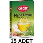 Orçel Nane Limon (Mentöllü) Aromalı Içecek Tozu Oralet Çay 15 x 200GR. - 1 kg