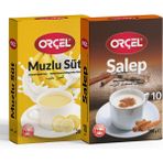 Orçel Salep 200GR. + Orçel Muzlu Süt 200Gr. Oralet Set - 400 gr