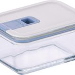 Orchid Neoflam Perfect Seal dikdörtgen cam saklama kabı, kapaklı, mikrodalga fırın, fırına uygun, 500 ml