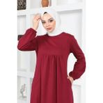 Orchid Style balon Kol Spor Elbise - Siyah - 38
