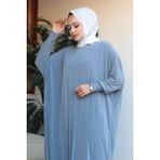Orchid Style Yarasa Kol Salaş Elbise - Antrasit - Standart
