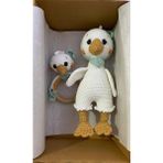 Ördek Suzi Ve Çıngırak Takımı Amigurumi Organik Oyuncak Hediye Seti