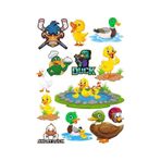 Ördek Temalı Sticker Set-1 13 Parça Telefon, Tablet, Defter, Laptop Sticker