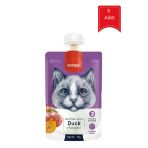 Ördekli Ve Bal Kabaklı Ezme Kedi Ödül Maması 90 Gr X 6 Adet