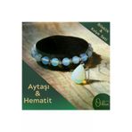 Ordem tkmaytşklyblklk Aytaşı Bileklik & Çelik Kolye Doğal Taş Set Ürün (Kadın Sağlığı & Hormonal Denge)