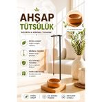 OrdoVeni Ahşap Tütsülük – Dekoratif Modern Tasarım Doğal Ahşap Tütsü Standı | Salon, Ev & Ofis İçin Şık Obje