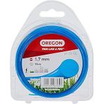 Oregon Yuvarlak Çim Biçme Ipi, 1,7 Mm, Mavi, Çim, Yabani Ot, Çim Çiçek Tarhları Için, Bahçe Işleri Çim Bakımı, Naylon Iplik, Çoğu Çim Biçme Makinesi Için, 1,7 Mm X 15 M (69 – 350-Bl)