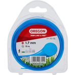 Oregon Yuvarlak çim biçme ipi, 1,7 mm, mavi, çim, yabani ot, çim ve çiçek tarhları için, bahçe işleri ve çim bakımı, naylon iplik, çoğu çim biçme makinesi için, 1,7 mm x 15 m (69 – 350-BL)