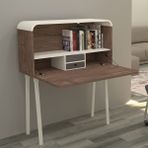 Orfis Puerta Çalışma Masası - 100 x 35 x 126 cm - Ceviz