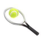 ORFOFE 1 takım Dollhouse tenis raketi süs oyuncaklar bebekler için hediye troll anahtarlık minik kulüpleri top yarasalar taç Toppers Mini tenis raketi oyuncak dekoratif Mini tenis fotoğraf Prop