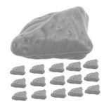 ORFOFE 100 Adet Minyatür Teraryum Diorama Malzemeleri Sahte Plastik Kayalar Gerçekçi Kaya Taş Model Tren Sahne Aksesuarları Bahçe Manzaraları Ve Sahneler
