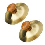ORFOFE 2 Adet Çocuk Vurmalı Çalgı Çocuklar Küçük Ziller El Zilleri Mini Ziller Çocuk Zilleri Çocuklar Için Küçük Müzik Aleti Dans Için Ziller Çocuklar Müzik Oyuncak Parmak Zilleri