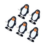 ORFOFE 5 Adet Yarışan Penguenler Oyuncak Yılbaşı Sarma Oyuncağı Penguen Saatli Oyuncaklar Noel Kapanışı Noel Süsü Noel Saatli Oyuncaklar Atlama Oyuncakları Çocuk Karikatür Şeker Torbası