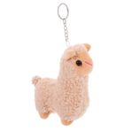 ORFOFE Alpaka Kolye Kawaii Anahtarlık Alpaka Oyuncak Hayvan Anahtarlıklar Peluş Alpaka Koyun Anahtarlık Çanta Kolye Anahtarlık Alpaka Süsler Sevimli Hayvan Süsleri Kısa Peluş