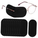 ORFOFE Erkek Ve Kız Çocukları Ve Yetişkinler İçin Tembel Göz Bantları 12 Adet Dokumasız Kumaş Tekrar Kullanılabilir Rahat Göz Bantları Tembel Göz Eğitimi Göz Bakımı Gözlük Bantları