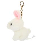 ORFOFE Peluş Anahtarlık Tavşan Maskot Anahtarlıklar Doldurulmuş Tavşan Oyuncak Peluş Hayvan Anahtarlık Kızlar Için Sırt Çantası Takılar Çocuk Beyaz Hayvan Sürüsü Çinko Alaşımı Karikatür