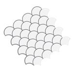 ORFOFE Su Geçirmez Kendinden Yapışkanlı Balık Kabuğu Desenli Mutfak ve Yatak Odası İçin Duvar Stickerı Yağ ve Dayanıklı Kolay Temizlenen Mutfak Tezgahı Koruyucu Panel