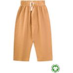 Organic Beli Fırfırlı Geniş Kesim Müslin Pantolon 1-8 Yaş Sundres - Sarı - 12 - 18 Ay
