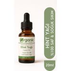 Organic Kiler Hint Yağı 20 ml Soğuk Sıkım %100 Saf Doğal Castor Oil (Ricinus Communis)