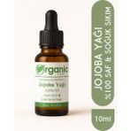 Organic Kiler Jojoba Yağı 10ML Soğuk Sıkım %100 Saf Doğal Katkısız - Damlalıklı Cam Şişe (Seyreltilmemiş)