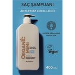 ORGANİC MİMİ Kıvırcık Saç Şampuanı LOCO-LOCO Kabaran Saçlar için Nemlendirici Elektriklenme Karşıtı Şampuan 400ML