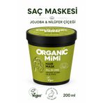 ORGANİC MİMİ Saç maskesi Jojoba ve Nilüfer Çiçeği 200 ml, Saç Nemlendirici ve Onarıcı