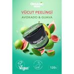 Organic Mimi Şeker ve Deniz Tuzu Bazlı Vücut Peelingi, Avokado ve Guava, Kuru Ciltler Için Yumuşatıcı ve Nemlendirici 120 G / Body Scrub