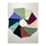 Organic Scarfs Flamlı Eşarp 10'lu Paket Hediyelik Dağıtmalık Pamuklu Yazma Eşarp 100x100cm