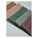 Organic Scarfs Tesettür Hijab 3'li Flamlı Pamuklu Yazma Eşarp 100x100cm