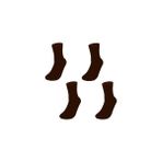 Organic Socks 4 Adet Bambu Erkek Çorap - Kahverengi