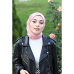 Organic Tesettür Penye Şal Hijap Modeli- Pembe