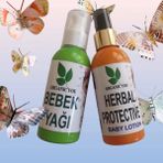 Organic YOU Herbal Protectıve Baby Lotıon 150 + Bebek Vegan Masaj ve Bakım Yağı 150 ml Seti