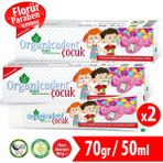 Organicadent Florürsüz Doğal Çocuk 2x50 ml Diş Macunu