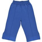 Organickid Basic Kız Çocuk Mavi Bol Paça Pantolon - 9 - 10 Yaş