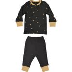 Organickid Charmed Erkek Bebek Antrasit Pijama Takımı - 0 - 3 Ay