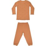 Organickid Charmed Kız Çocuk Kiremit Pijama Takımı - Turuncu - 12 Yaş