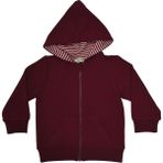 Organickid Cranberry Bebek Bordo Kapüşonlu Sweatshirt - 6 - 9 Ay