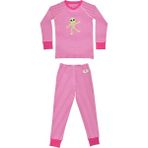 Organickid Halloween Kız Çocuk Fuşya Çizgili Pijama Takımı - Pembe - 3 - 4 Yaş