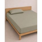Organickid Home Collection Gri Tek Kişilik Lastikli Battal Çarşaf 120X200