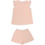 Organickid Serene Kız Çocuk Pembe Şortlu Pijama Takımı - 5 - 6 Yaş