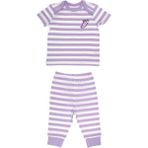 Organickid Summer Kız Bebek Lila Kısa Kol Pijama Takımı - 3 - 6 Ay - Mor