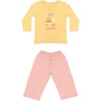 Organickid Terra Kız Çocuk Bej/gül Kurusu Pijama Takımı - 5 - 6 Yaş
