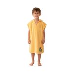 OrganicKid Towel Çocuk Turuncu Kapşonlu Panço Plaj Havlu