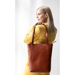 OrganiCraft Deri Omuz Çantası ToteBag - Taba